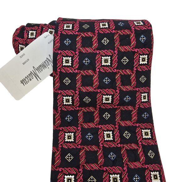 Brioni Necktie Mens Silk Geometric Pattern Tie Made In Italy Neiman Marcus New - Picture 6 of 16